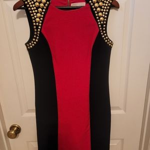 MICHAEL Michael Kors A-Line Colorblock Dress